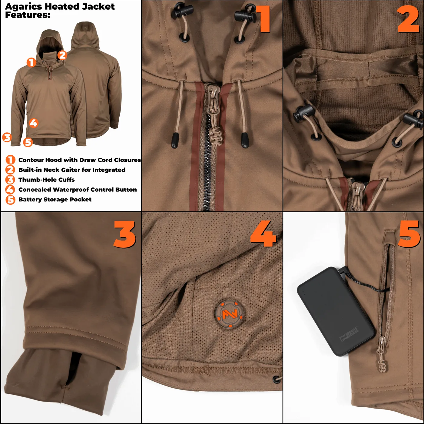 Agarics Pullover Jacket Men's