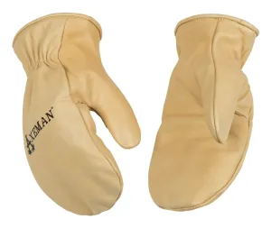Axeman 1930-M Safety Gloves, Men's, M, Wing Thumb, Easy-On Cuff, Cowhide Leather, Tan :PR: QUANTITY: 1