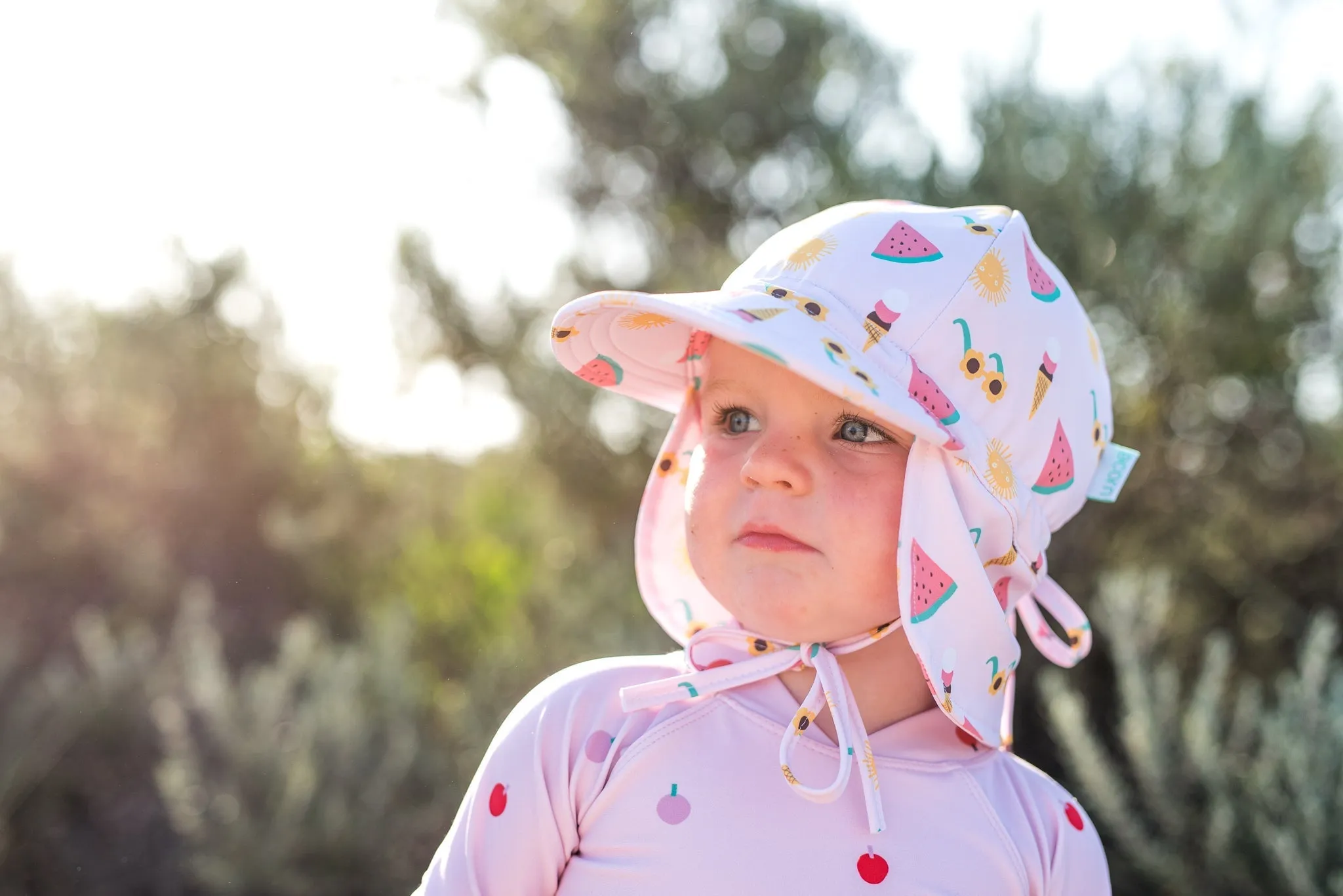 Beach Days Swim Flap Cap