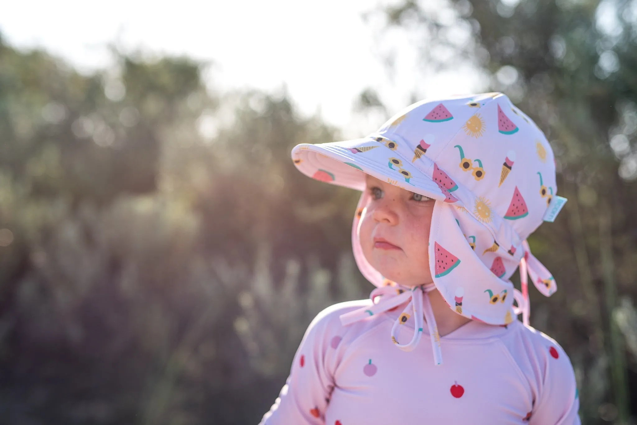 Beach Days Swim Flap Cap