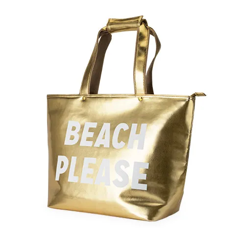 Beach Please Insulated Tote