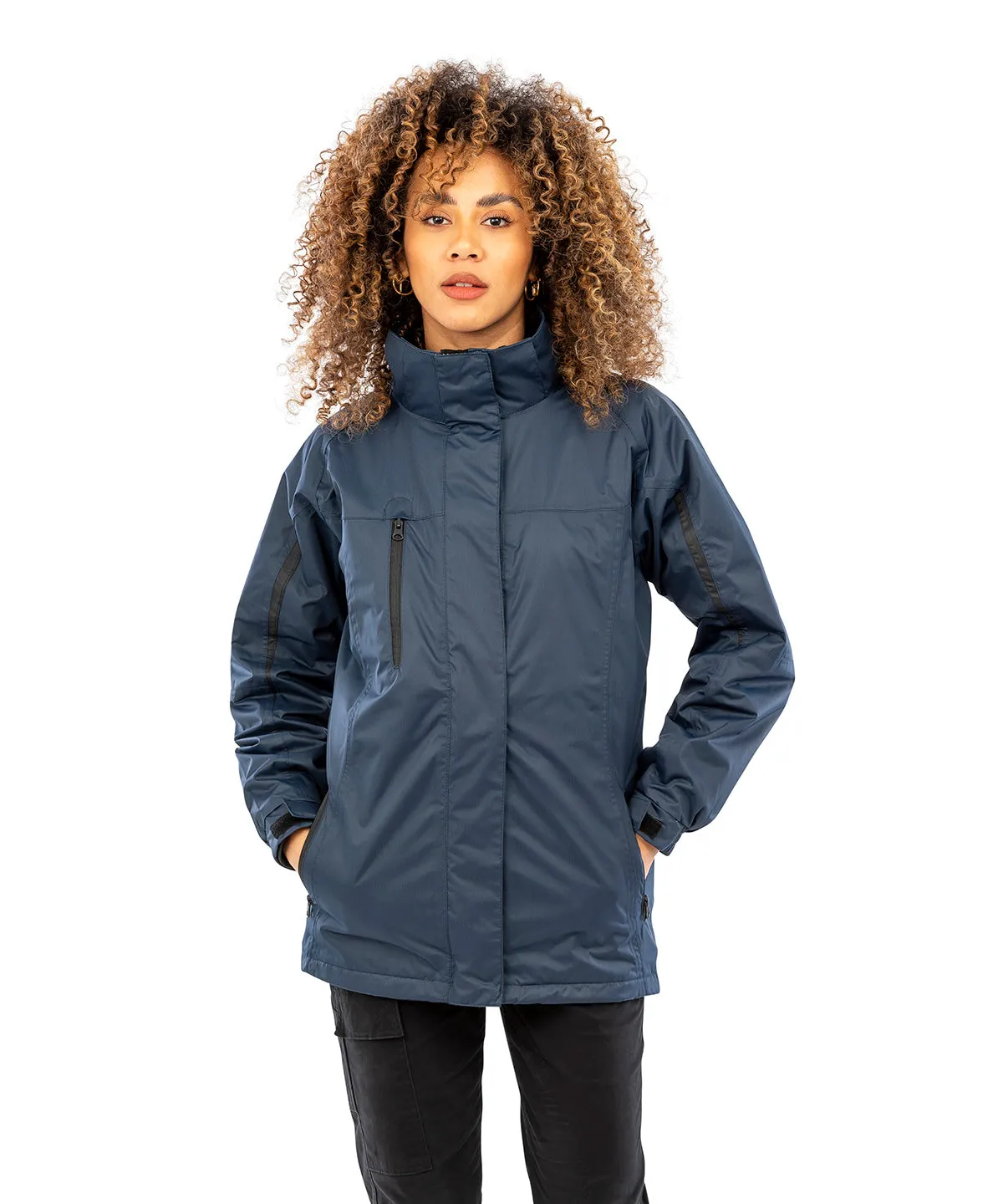 Black/Black - Women's 3-in-1 journey jacket with softshell inner