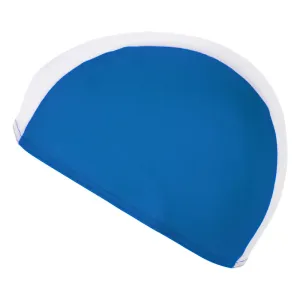 Childs Fabric Swim Cap - Blue & White