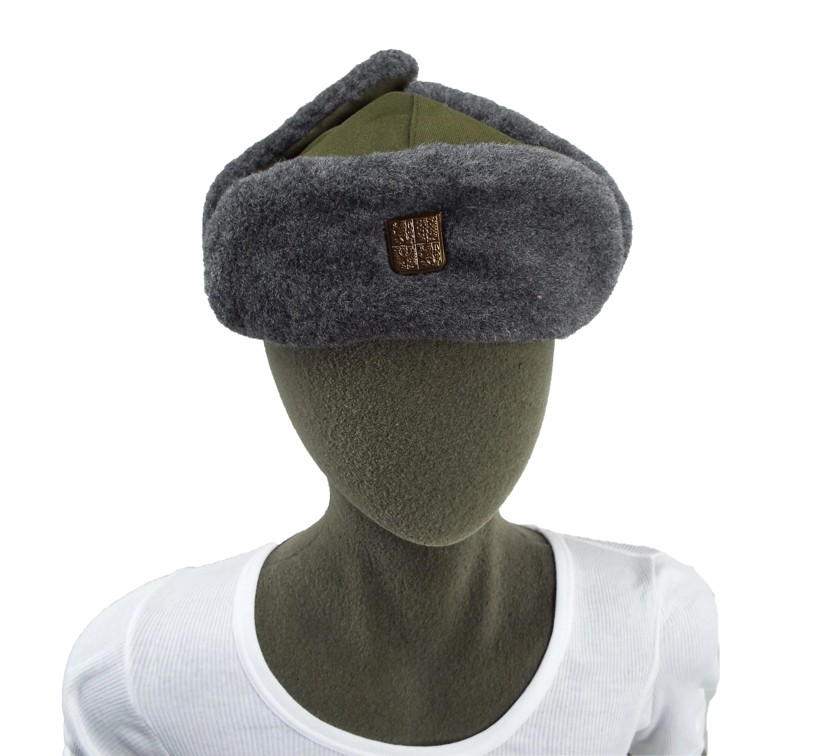 New Unissued Childrens Small Size Ushanka Czech Army Winter Hat