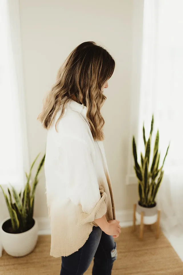 Dip Dye Button Down