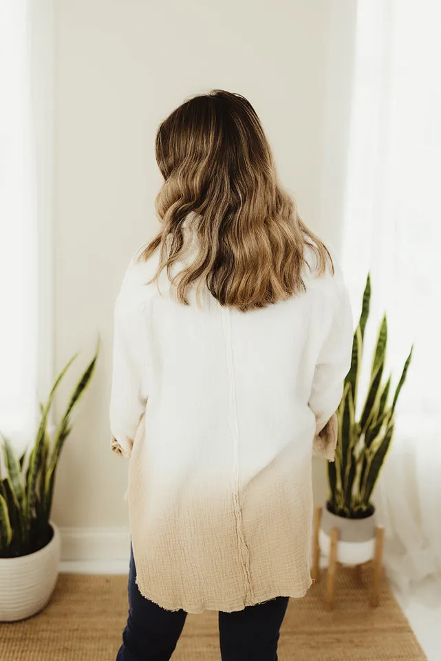 Dip Dye Button Down