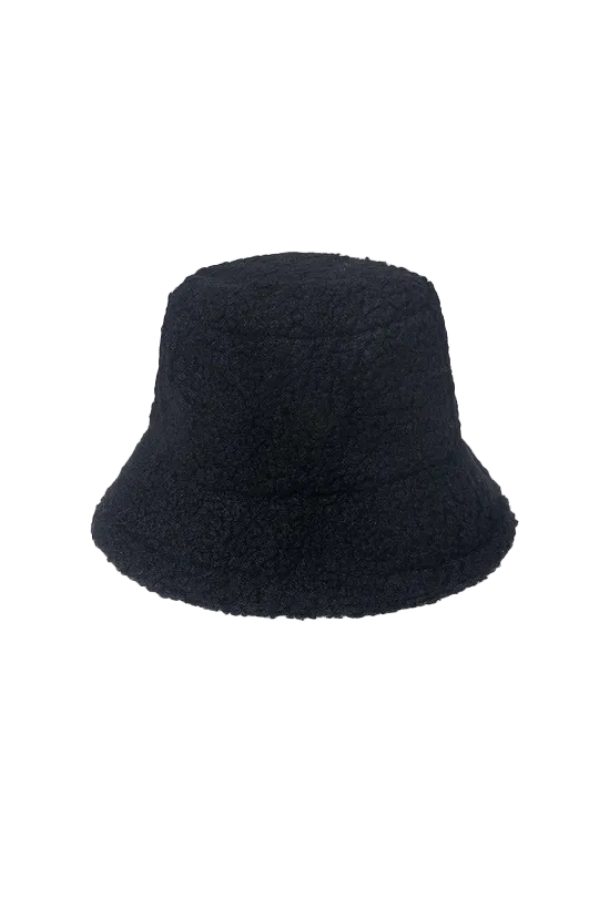 Fuzzy Bucket Hat Black