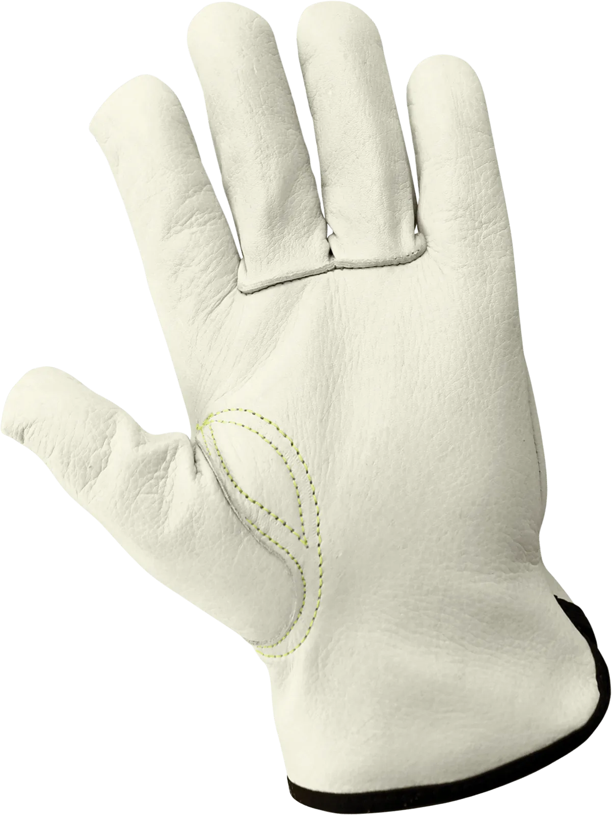 Global Glove Premium-Grade Grain Cowhide Drivers Gloves - Beige