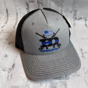 Hammer Down "HD Police" Hat - Heather Gray with Rubber Patch