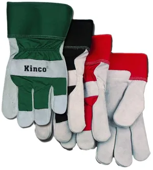 Heatkeep 1932-L Protective Gloves, Men's, L, Wing Thumb, Black/Green :PR: QUANTITY: 1