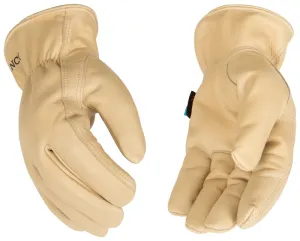 Hydroflector 398HKP-XL Gloves, Men's, XL, Keystone Thumb, Easy-On Cuff, Cowhide Leather, Tan :PR: QUANTITY: 1