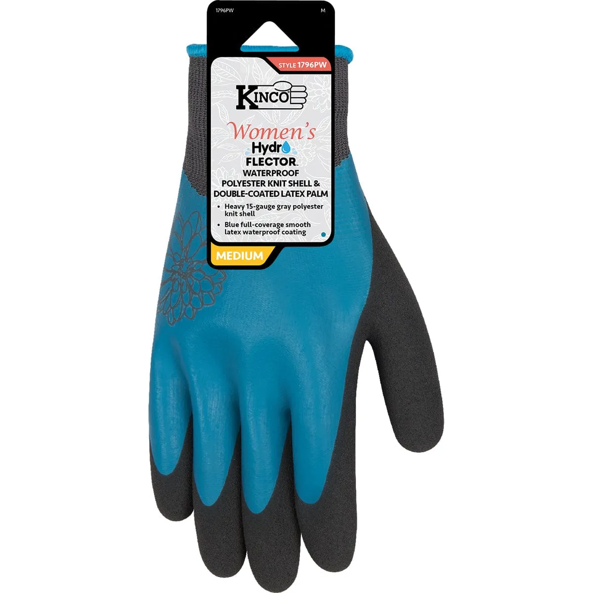 Kinco Women's HydroFlector Waterproof Knit Shell & Double-Coated Latex Palm Gloves