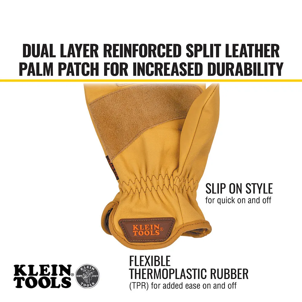 Klein 60604 Cowhide Leather Gloves, Large