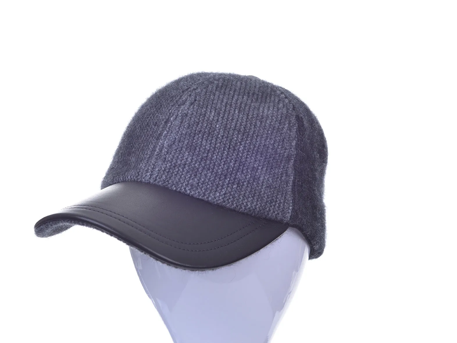 McDonald Contrast Leather Peak Cap