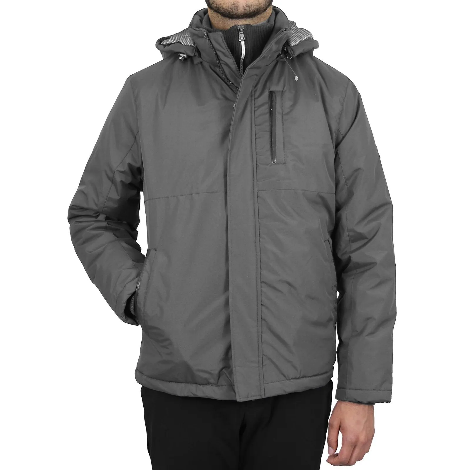 Men's Heavyweight Jacket With Detachable Hood
