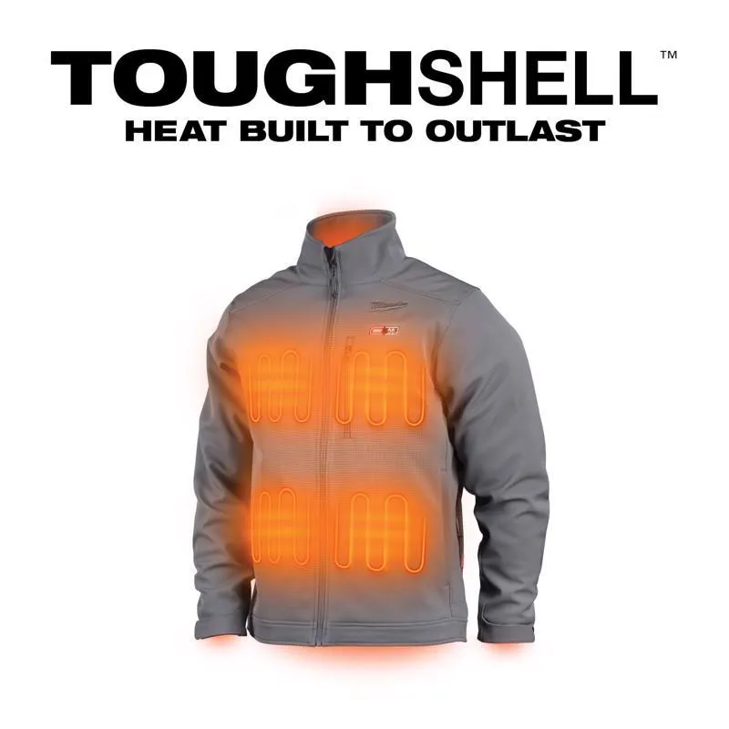 Milwaukee M12 TOUGHSHELL XL Long Sleeve Unisex Heated Jacket Kit Gray