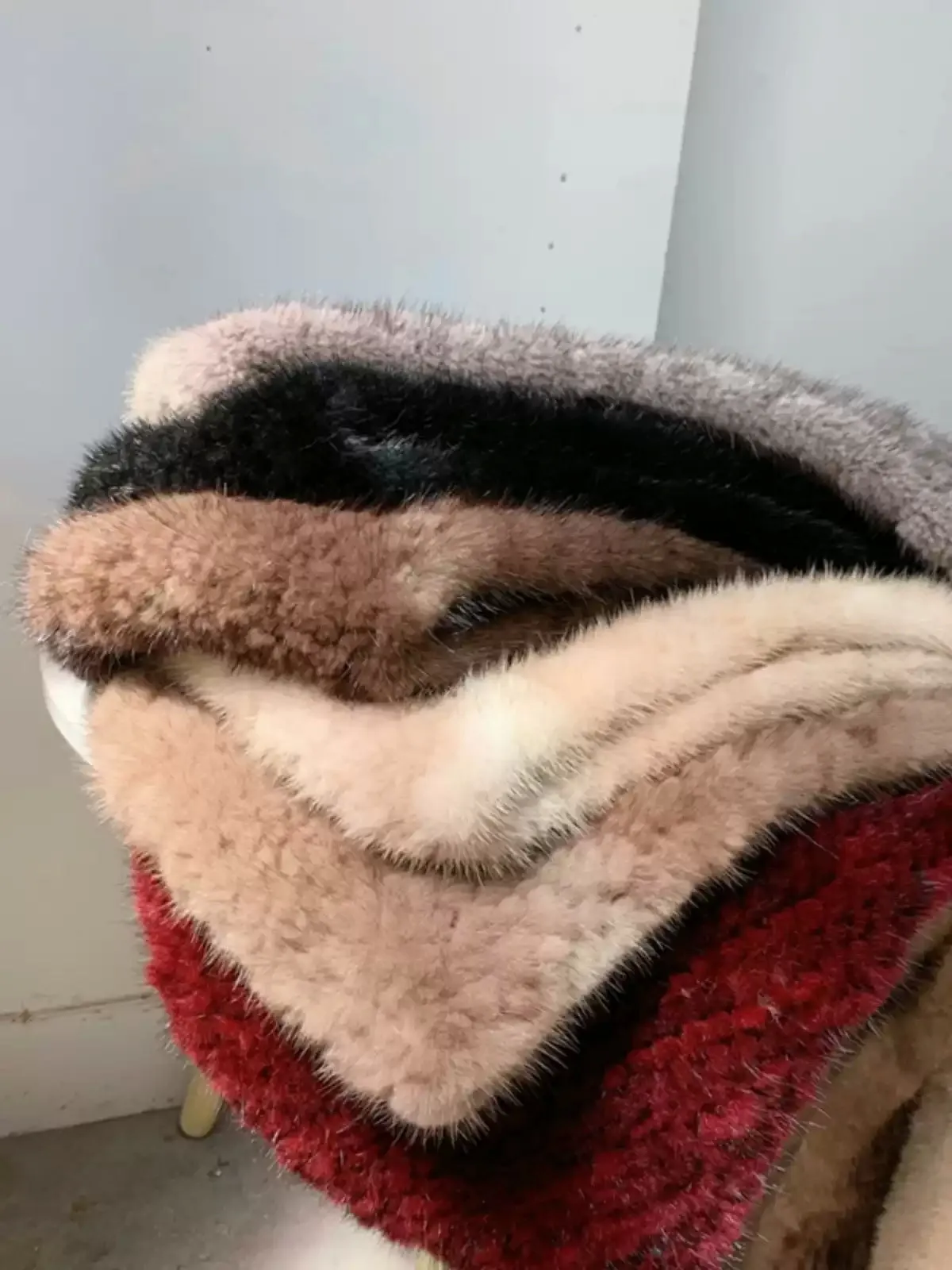Mink hat scarf integrated inside and outside plush thickened style not picky head circumference natural color mink snow hat cold resistance warm women