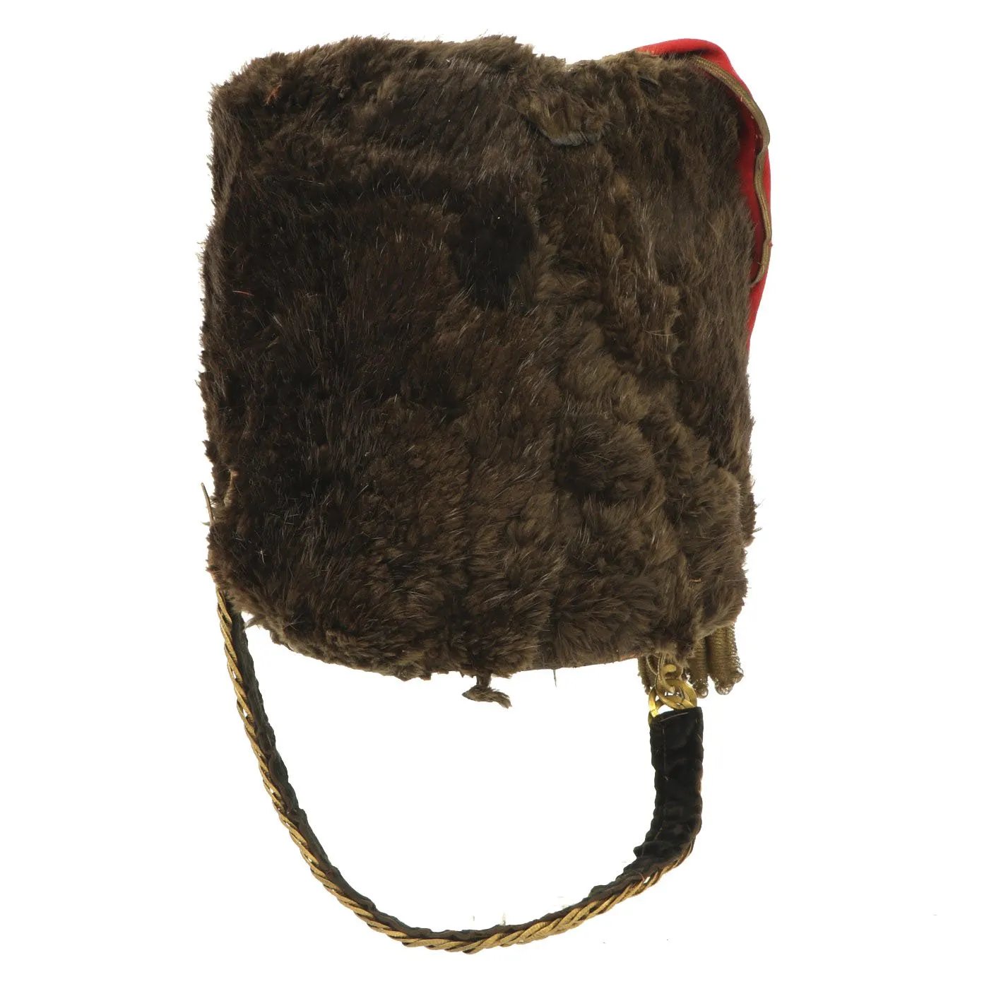 Original Dutch Pre-WWII Hussar Kolbak Fur Busby