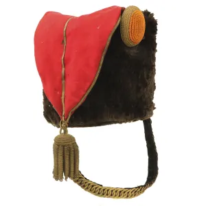 Original Dutch Pre-WWII Hussar Kolbak Fur Busby