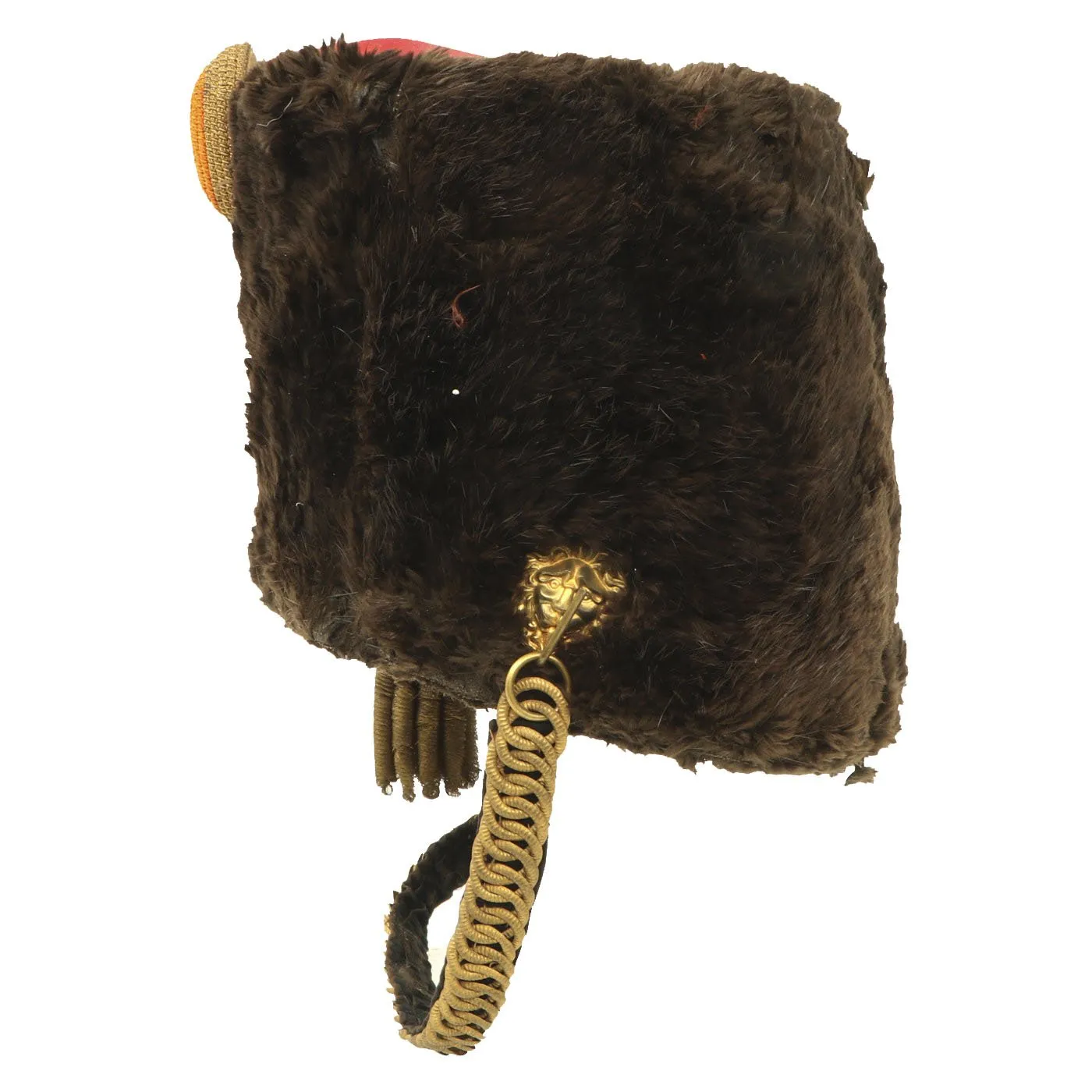 Original Dutch Pre-WWII Hussar Kolbak Fur Busby
