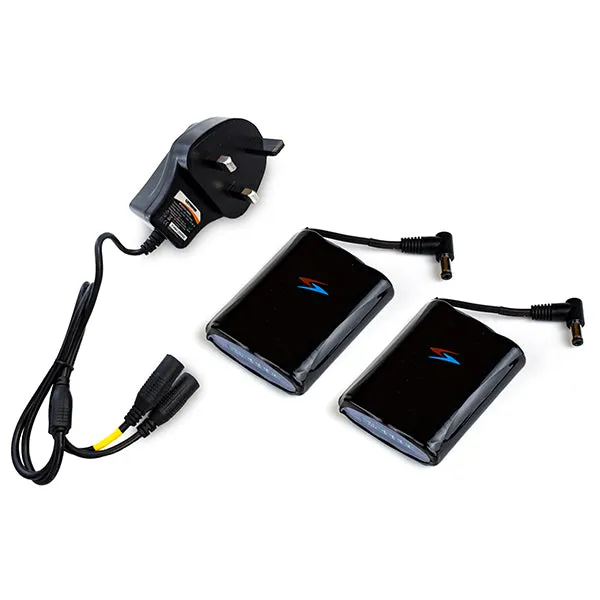 Richa Inferno Battery Set - 12V 2Ah (UK Plug)