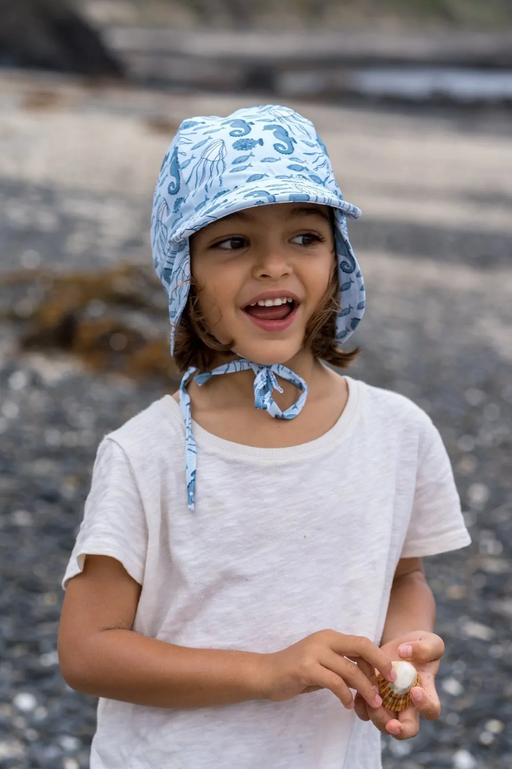 Sea Creatures Swim Flap Cap