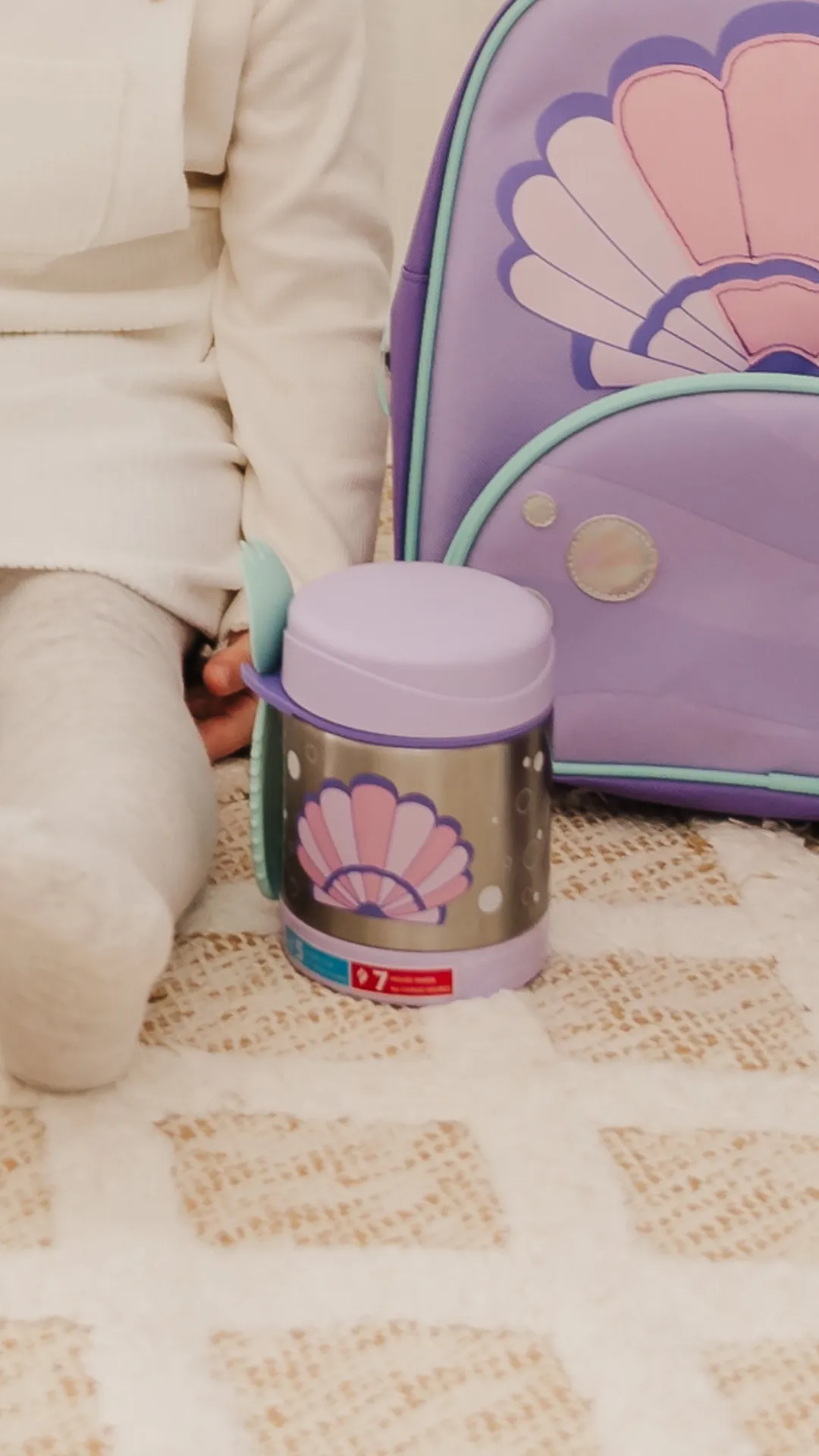 Skip Hop Spark Style Insulated Food Jar - Seashell