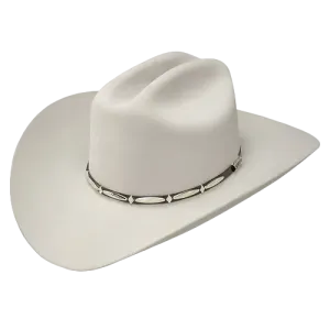 Stetson Hats Men's Del Norte Silver Grey 6X Fur Felt Hat