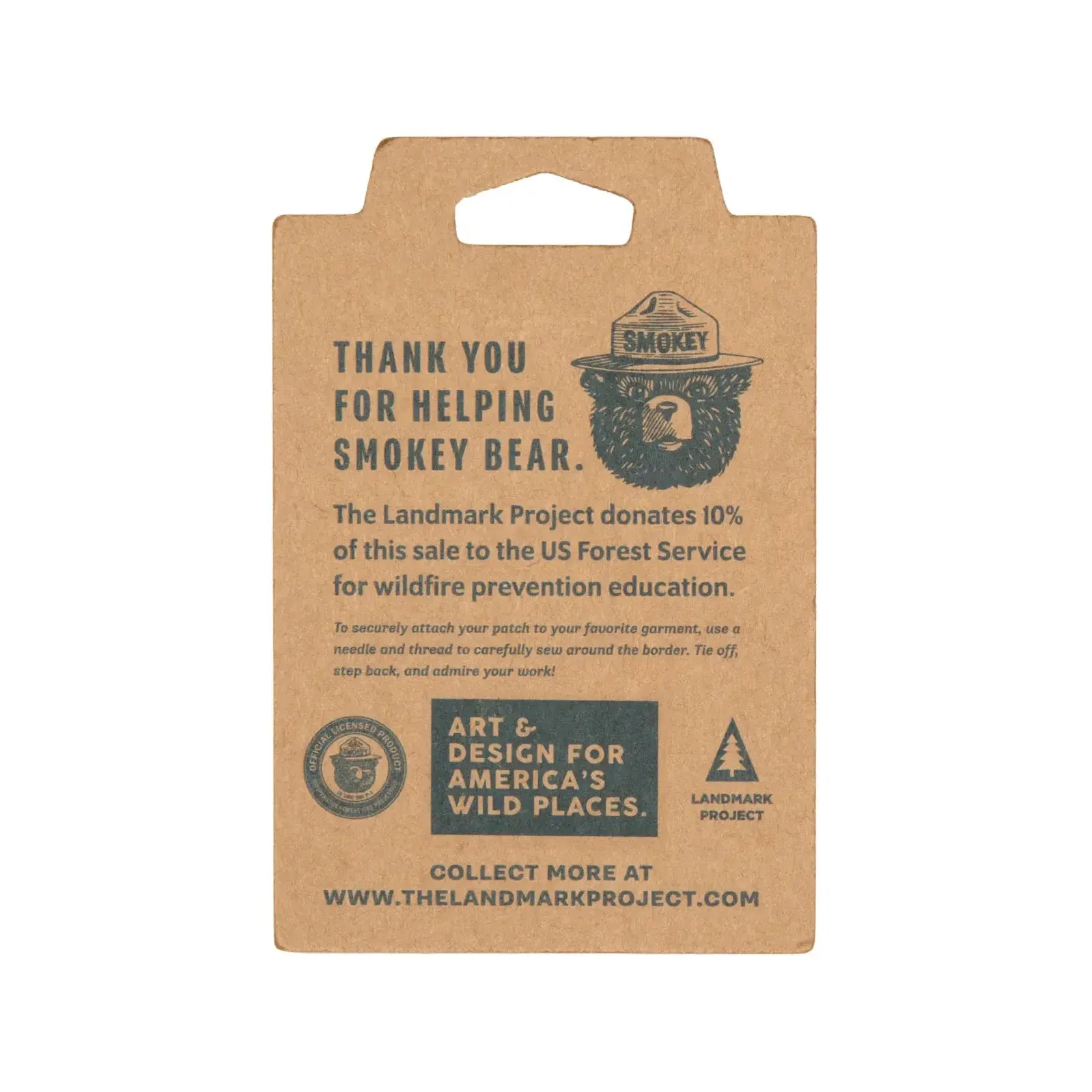 The Landmark Project Smokey Bear Patch - Please Becareful