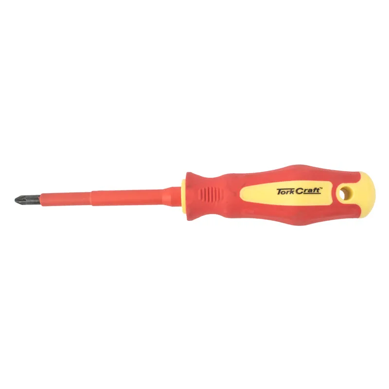 TORK CRAFT SCREWDRIVER INSULATED POZI.NO.2 X 100MM VDE TC16037