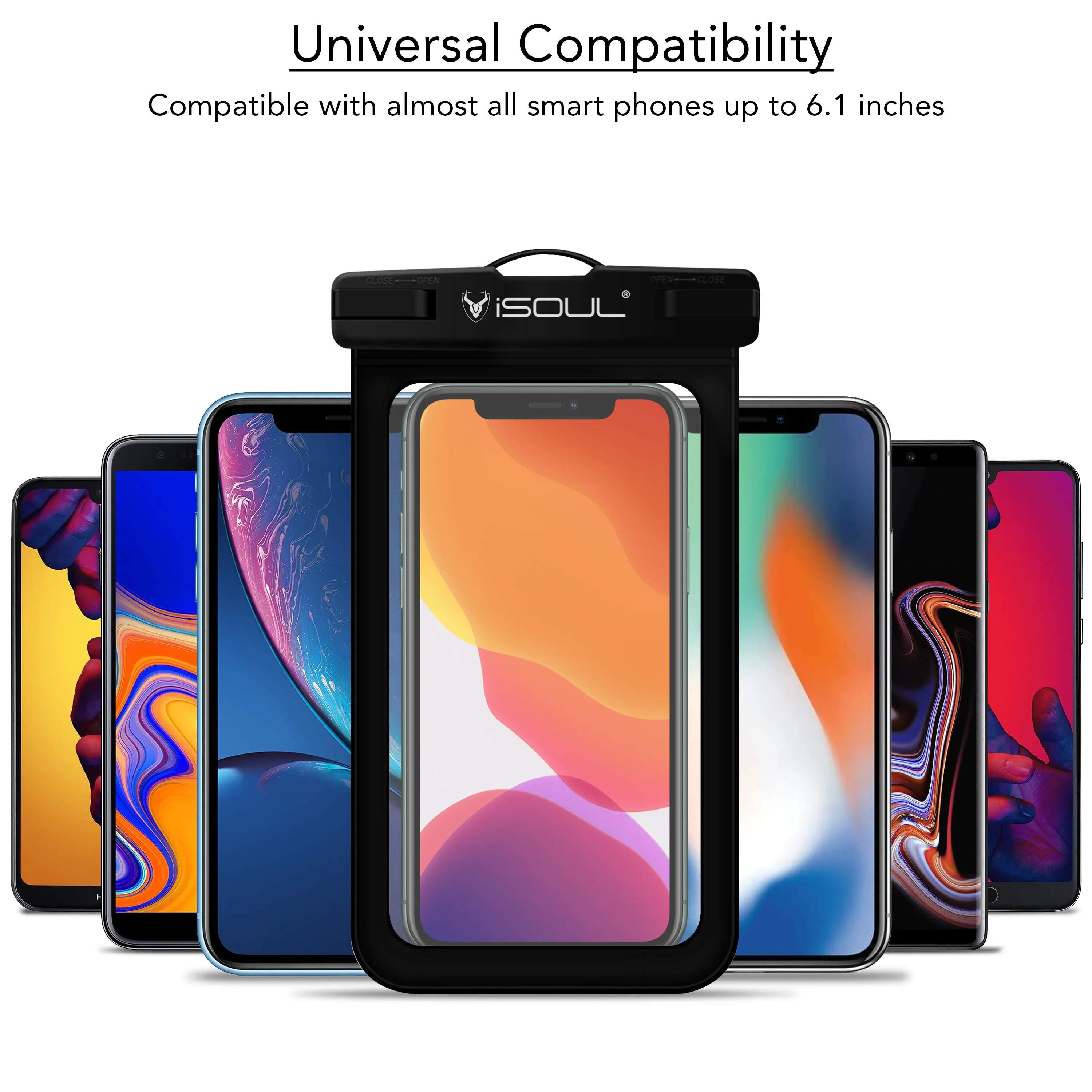 Waterproof Phone Pouch IPX8 Underwater Phone Case for iPhone 15/14/13/12/11/XS/Max/XR/X