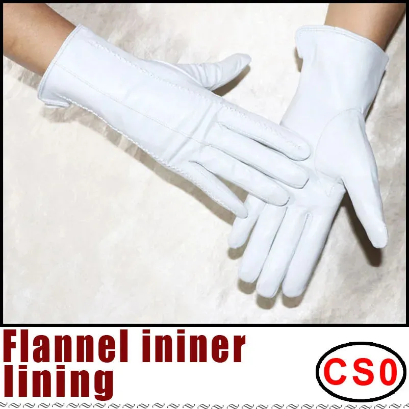 Women's Sheepskin Gloves Winter Warmth Plus Velvet Short Thin Touch Screen Driving Female Color Leather Gloves New High-end 2024